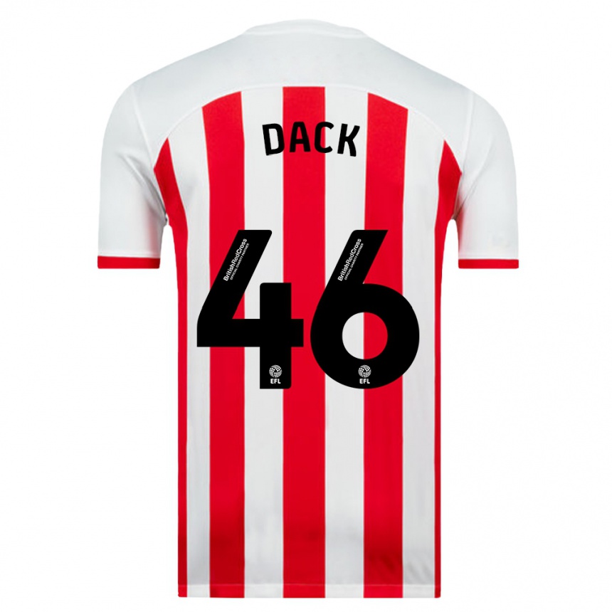 Moteriškas Bradley Dack #46 Baltas Namų Marškinėliai 2023/24 T-Shirt