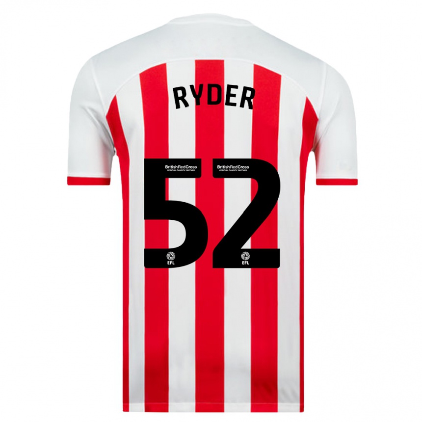 Moteriškas Joe Ryder #52 Baltas Namų Marškinėliai 2023/24 T-Shirt