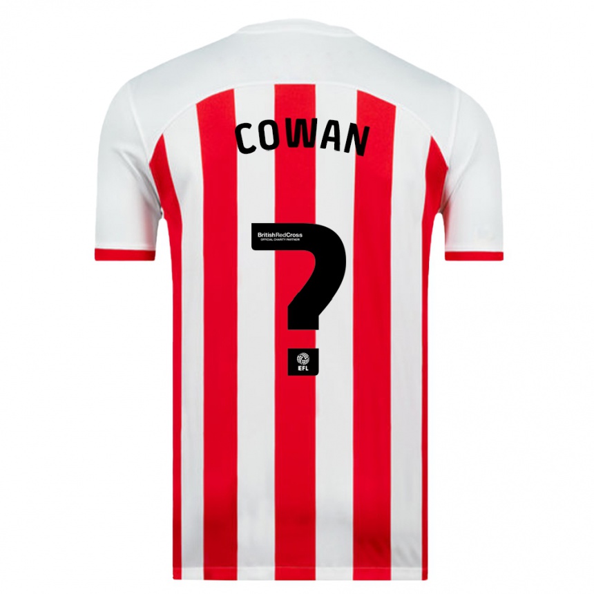 Moteriškas Joe Cowan #0 Baltas Namų Marškinėliai 2023/24 T-Shirt