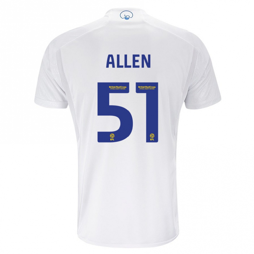 Moteriškas Charlie Allen #51 Baltas Namų Marškinėliai 2023/24 T-Shirt