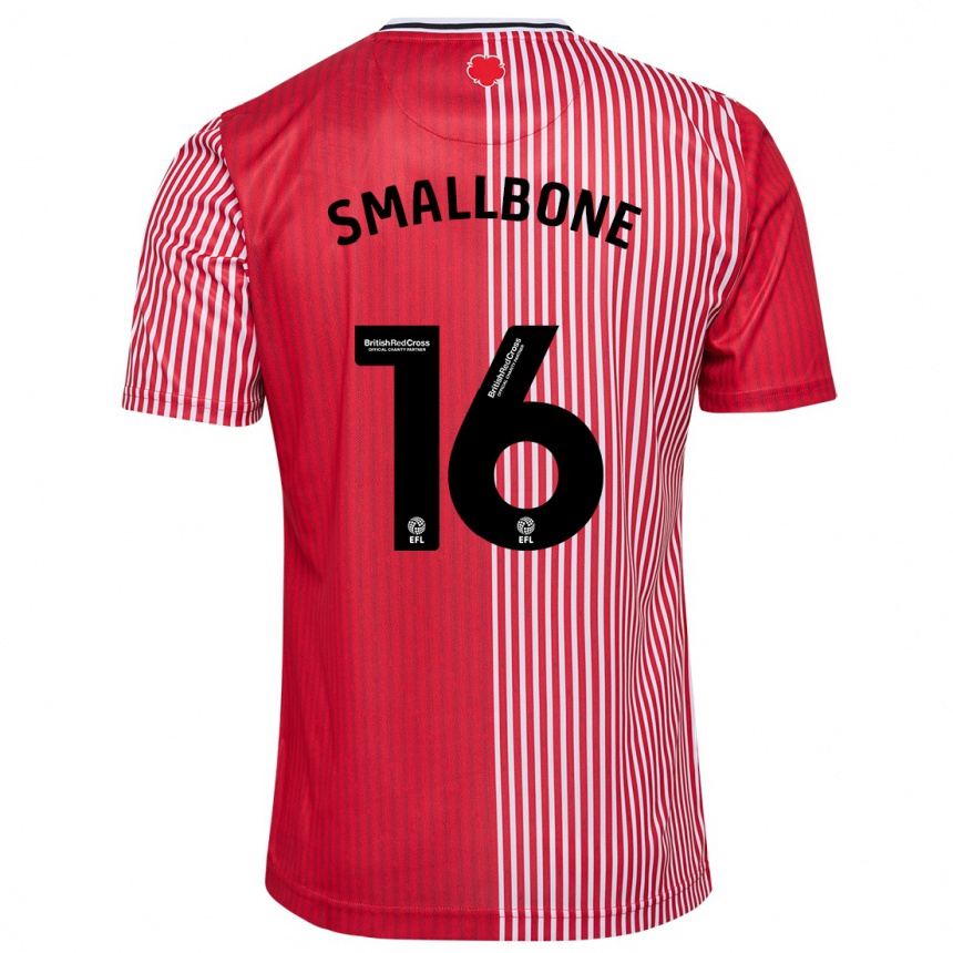 Moteriškas Will Smallbone #16 Raudona Namų Marškinėliai 2023/24 T-Shirt