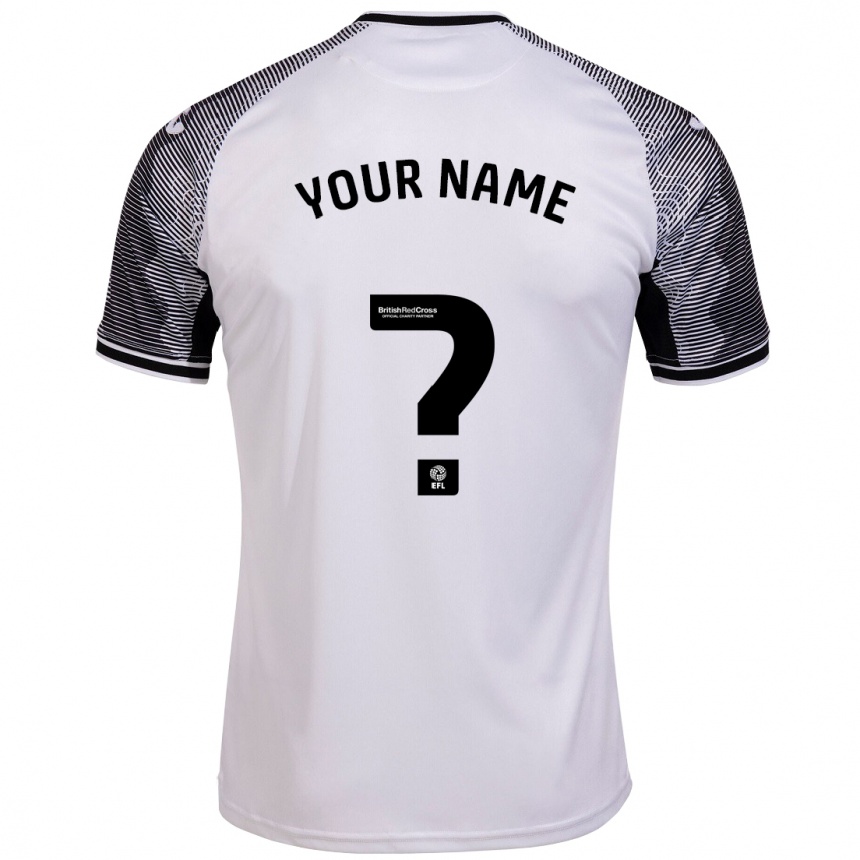 Moteriškas Jūsų Vardas #0 Baltas Namų Marškinėliai 2023/24 T-Shirt