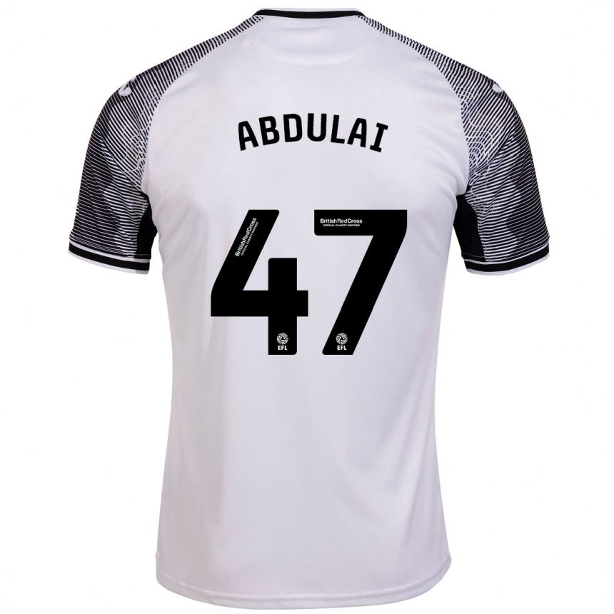 Moteriškas Azeem Abdulai #47 Baltas Namų Marškinėliai 2023/24 T-Shirt