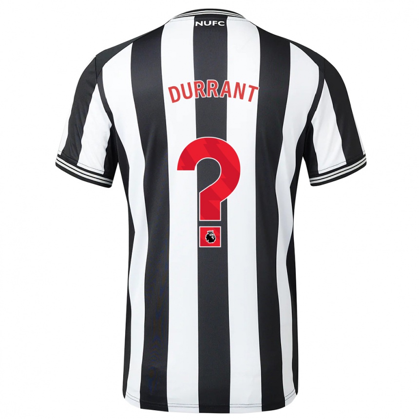 Moteriškas Jake Durrant #0 Juoda Balta Namų Marškinėliai 2023/24 T-Shirt