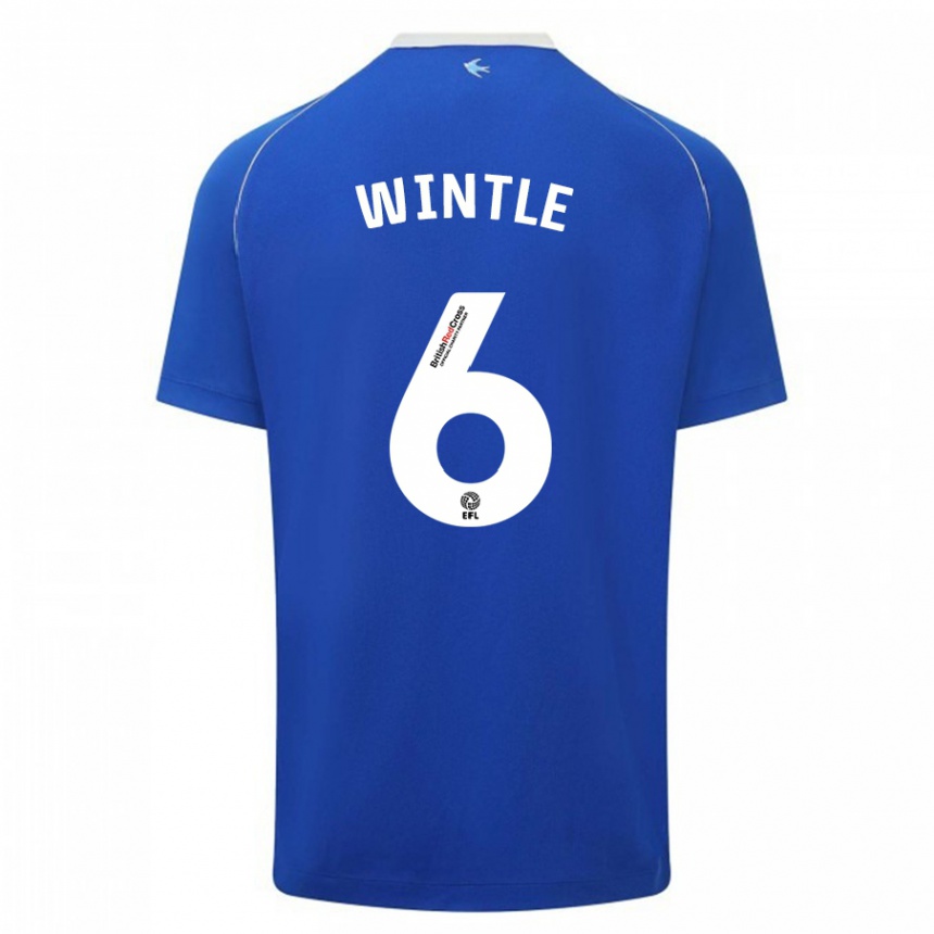 Moteriškas Ryan Wintle #6 Mėlyna Namų Marškinėliai 2023/24 T-Shirt