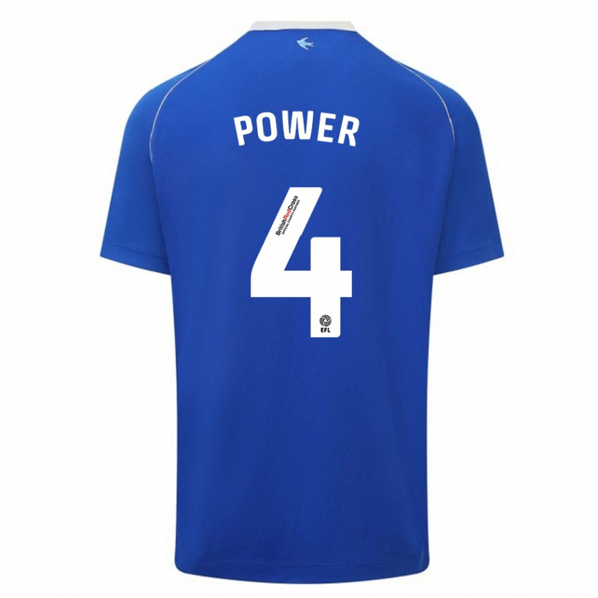 Moteriškas Hannah Power #4 Mėlyna Namų Marškinėliai 2023/24 T-Shirt