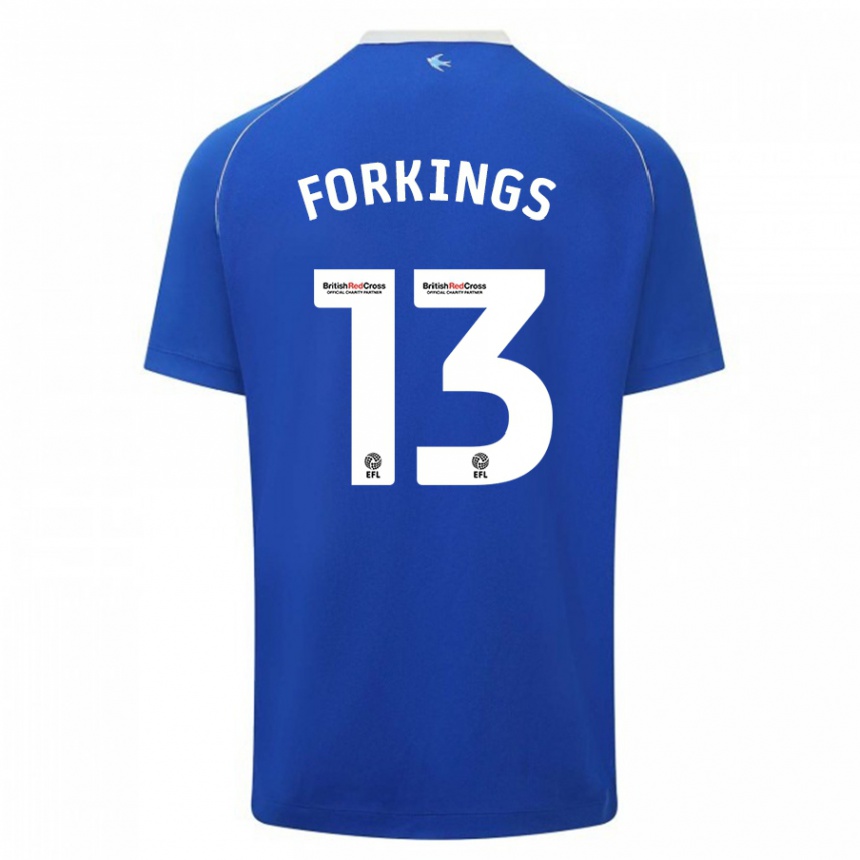 Moteriškas Amelia Forkings #13 Mėlyna Namų Marškinėliai 2023/24 T-Shirt