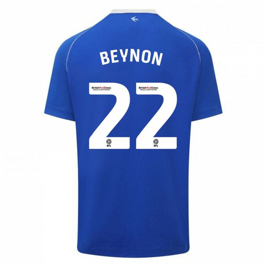 Moteriškas Emma Beynon #22 Mėlyna Namų Marškinėliai 2023/24 T-Shirt