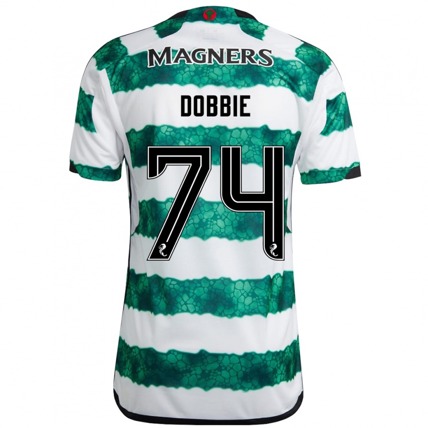 Moteriškas Lewis Dobbie #74 Žalias Namų Marškinėliai 2023/24 T-Shirt