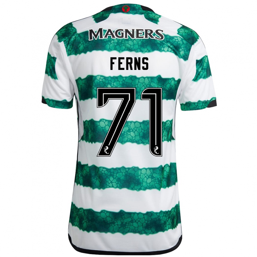 Moteriškas Abbie Ferns #71 Žalias Namų Marškinėliai 2023/24 T-Shirt