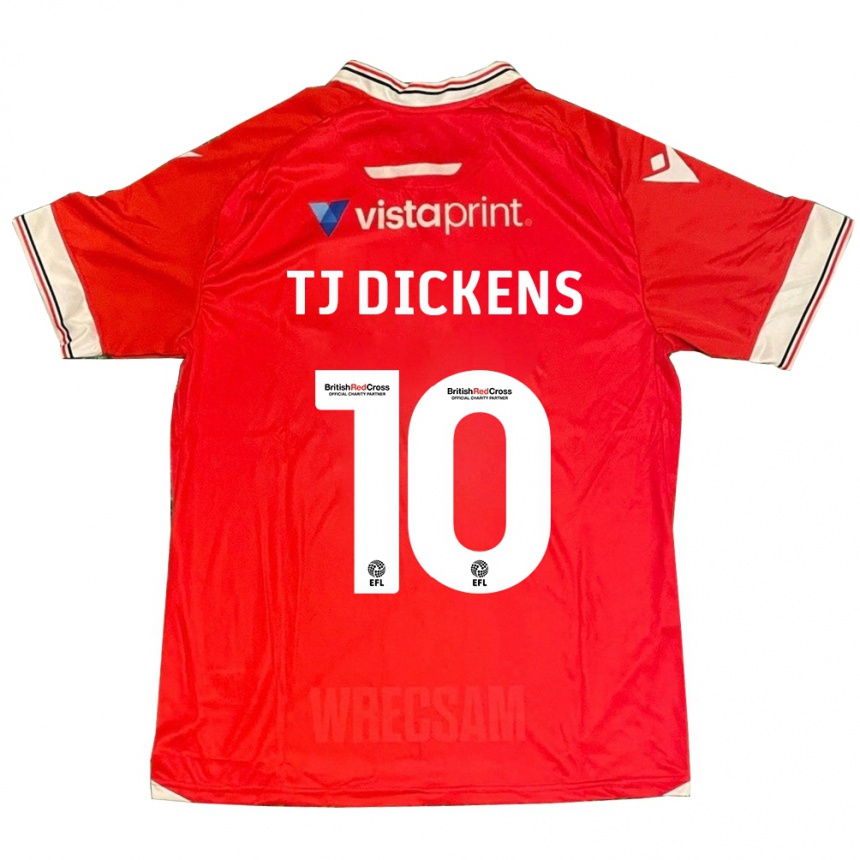 Moteriškas Tonicha Tj Dickens #10 Raudona Namų Marškinėliai 2023/24 T-Shirt
