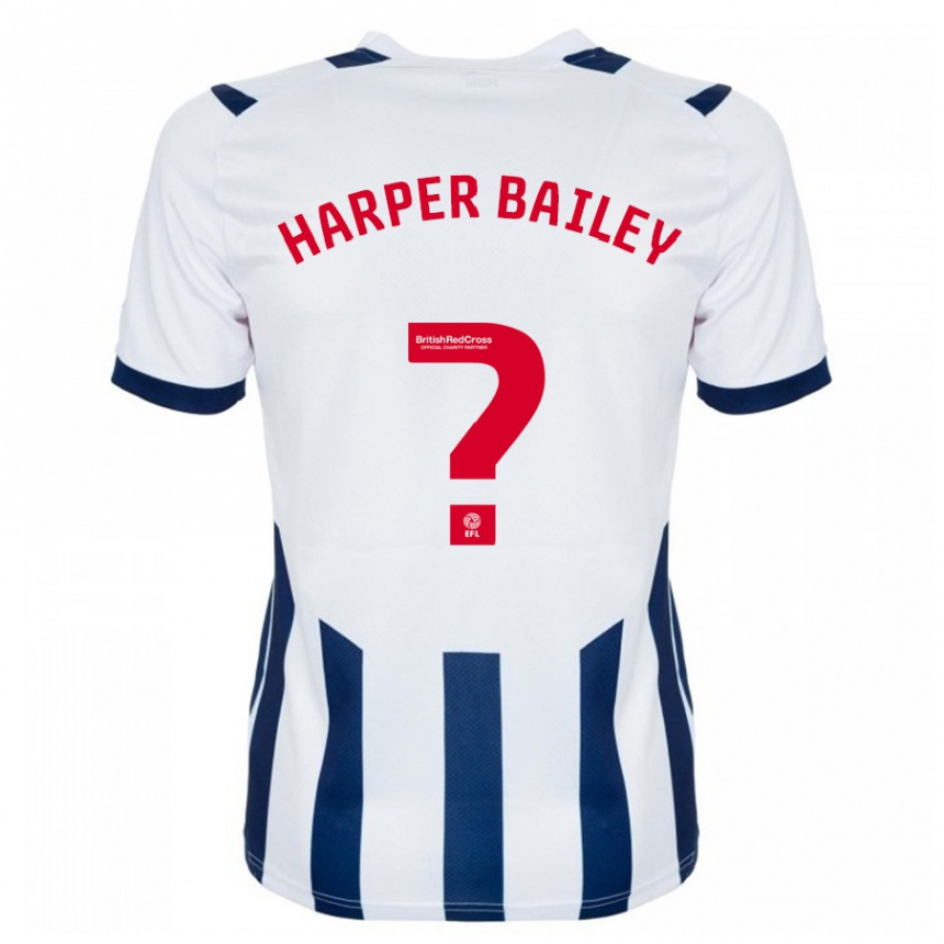 Moteriškas Aaron Harper-Bailey #0 Baltas Namų Marškinėliai 2023/24 T-Shirt