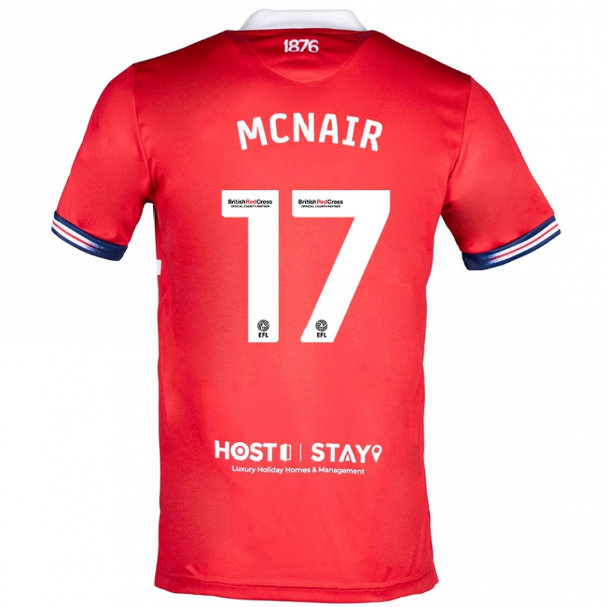 Moteriškas Paddy Mcnair #17 Raudona Namų Marškinėliai 2023/24 T-Shirt