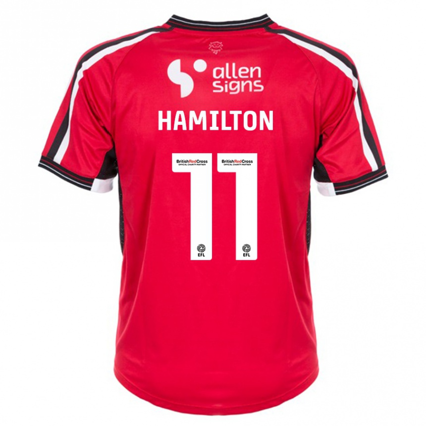 Moteriškas Ethan Hamilton #11 Raudona Namų Marškinėliai 2023/24 T-Shirt