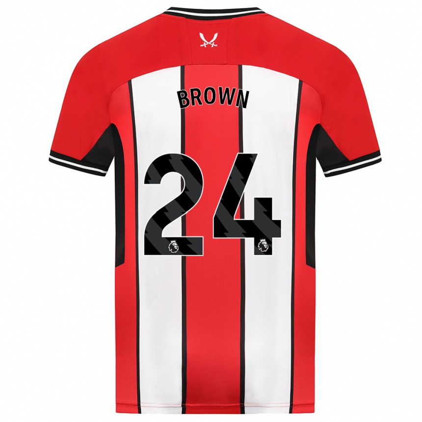 Moteriškas Rachel Brown #24 Raudona Namų Marškinėliai 2023/24 T-Shirt