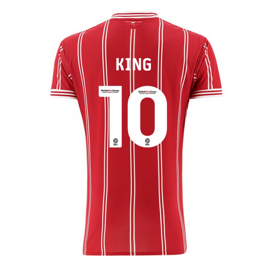 Moteriškas Andy King #10 Raudona Namų Marškinėliai 2023/24 T-Shirt