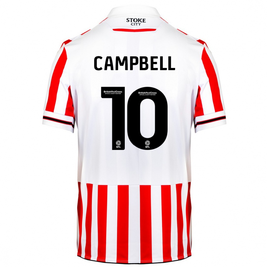 Moteriškas Tyrese Campbell #10 Raudona Balta Namų Marškinėliai 2023/24 T-Shirt