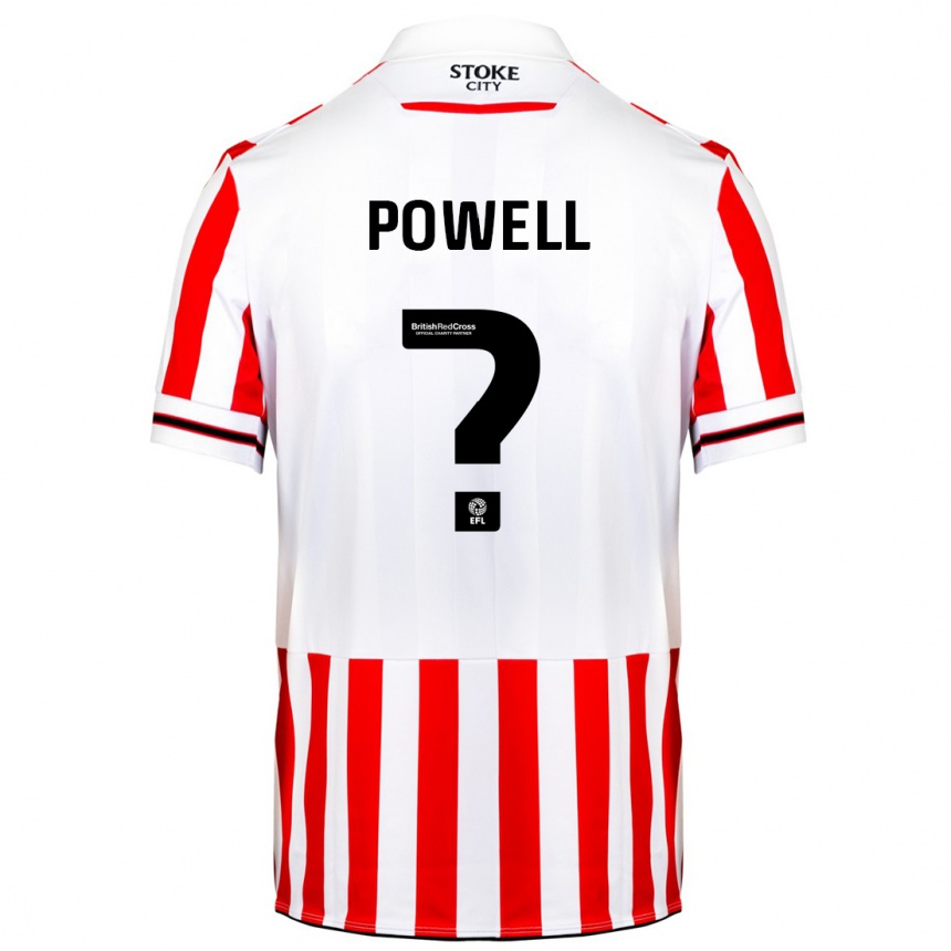 Moteriškas Owen Powell #0 Raudona Balta Namų Marškinėliai 2023/24 T-Shirt