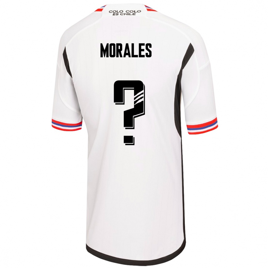 Moteriškas Benjamin Morales #0 Baltas Namų Marškinėliai 2023/24 T-Shirt