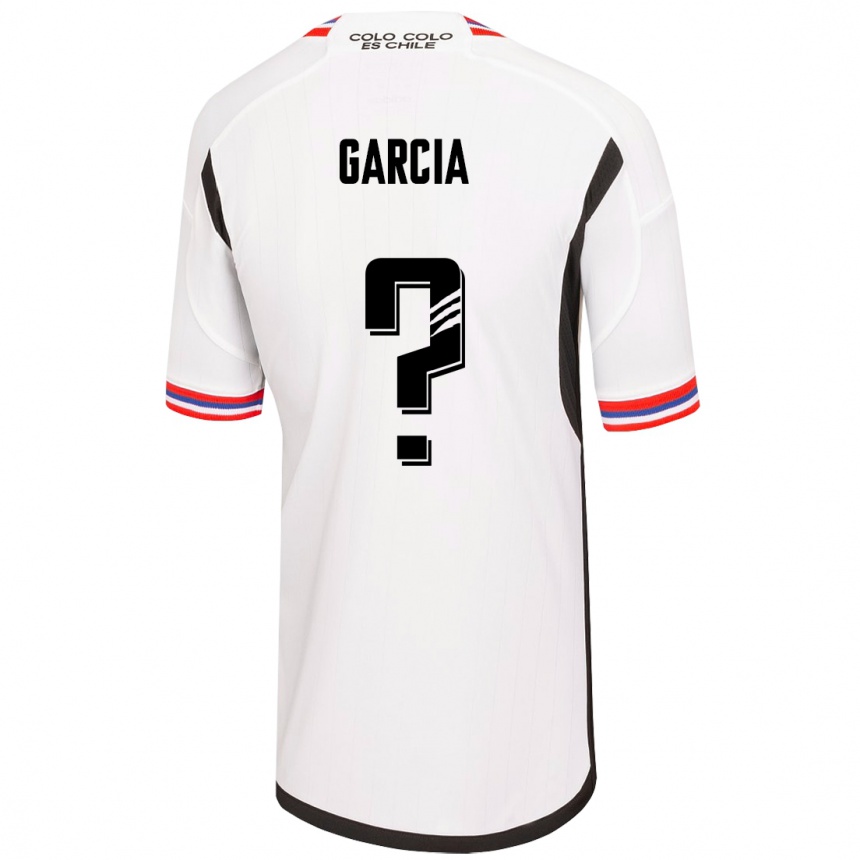Moteriškas Francisco García #0 Baltas Namų Marškinėliai 2023/24 T-Shirt