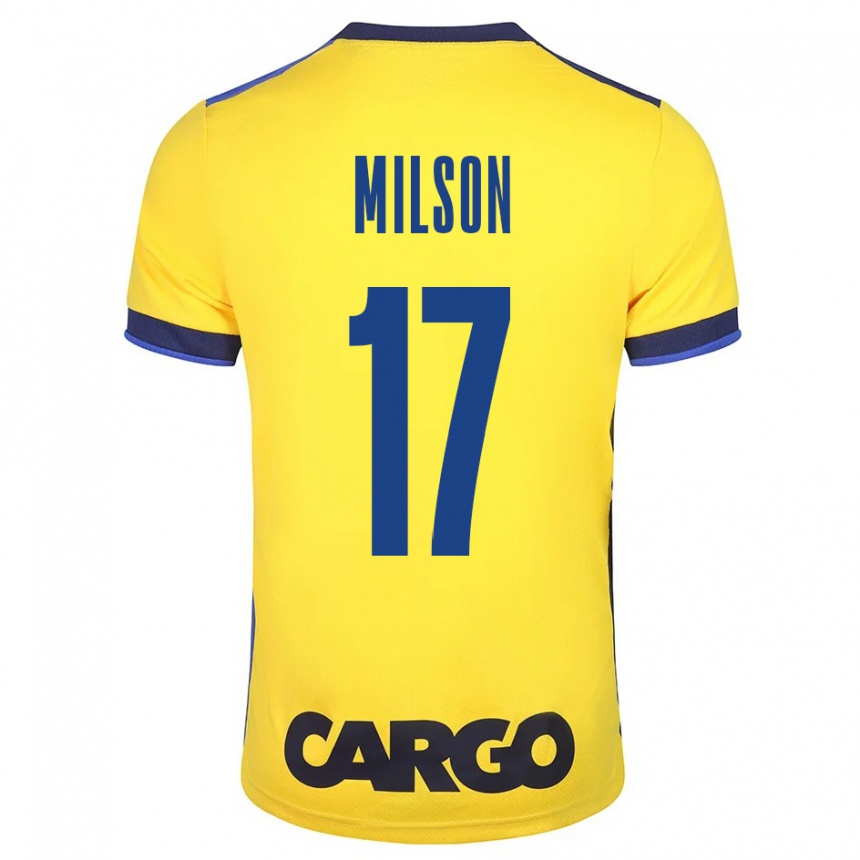 Moteriškas Milson #17 Geltona Namų Marškinėliai 2023/24 T-Shirt