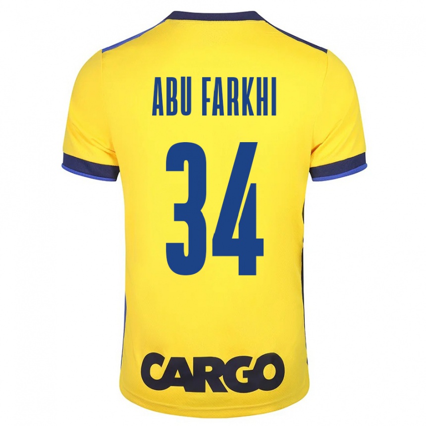 Moteriškas Sayed Abu Farkhi #34 Geltona Namų Marškinėliai 2023/24 T-Shirt