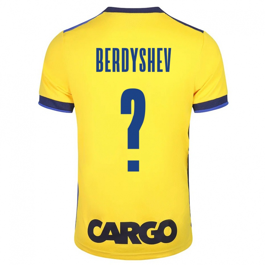 Moteriškas Tikhon Berdyshev #0 Geltona Namų Marškinėliai 2023/24 T-Shirt