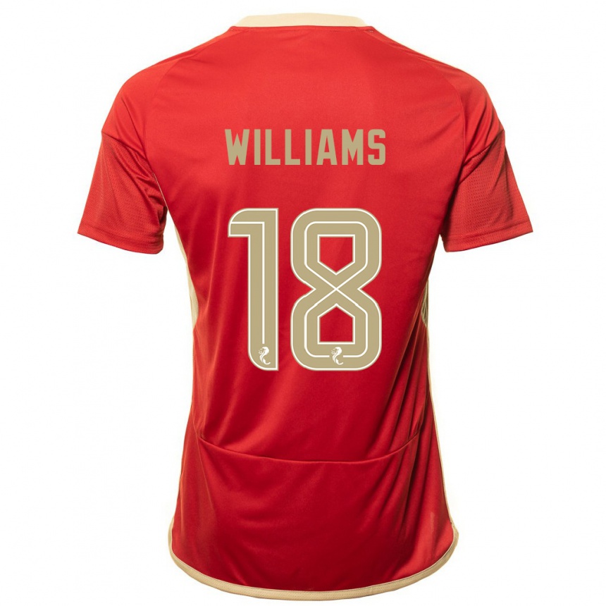 Moteriškas Rhys Williams #18 Raudona Namų Marškinėliai 2023/24 T-Shirt