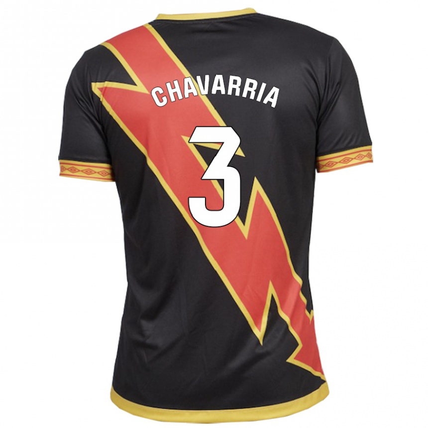 Moteriškas Pep Chavarría #3 Juoda Išvykos Marškinėliai 2023/24 T-Shirt