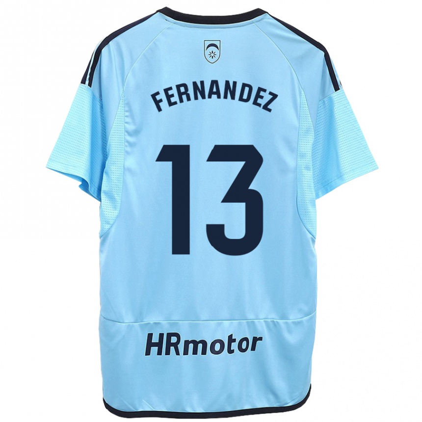 Moteriškas Aitor Fernández #13 Mėlyna Išvykos Marškinėliai 2023/24 T-Shirt