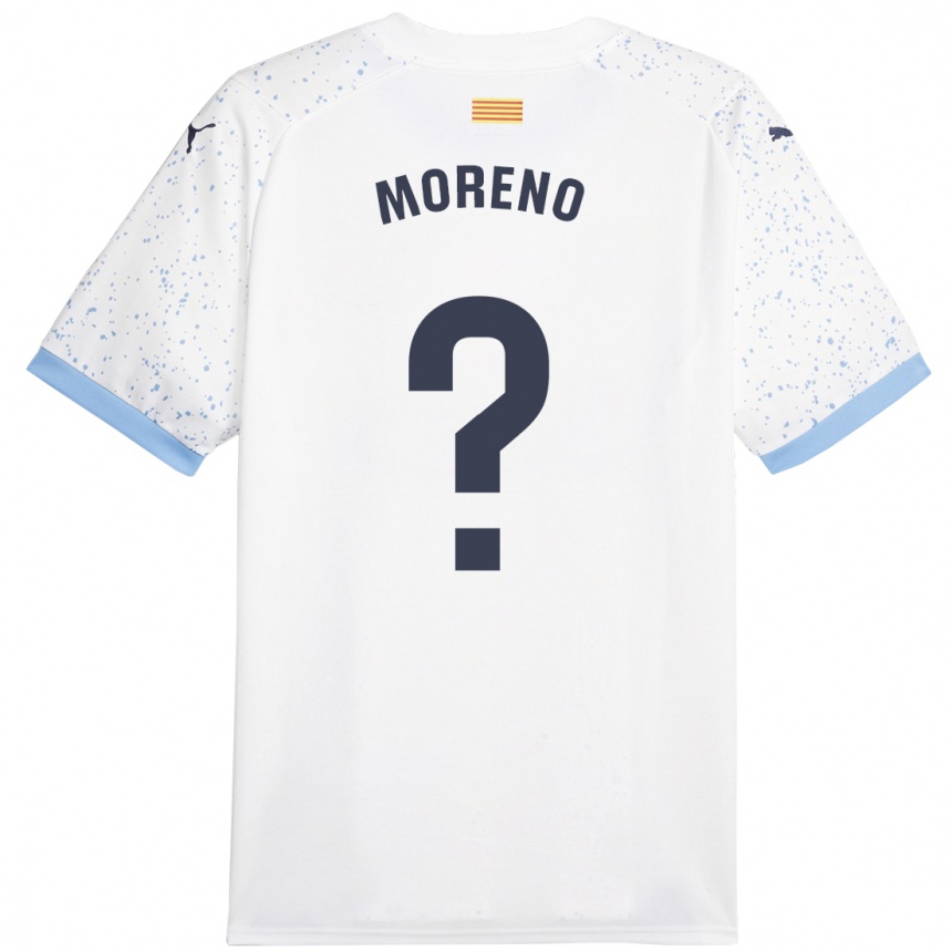 Moteriškas Gerard Moreno #0 Baltas Išvykos Marškinėliai 2023/24 T-Shirt