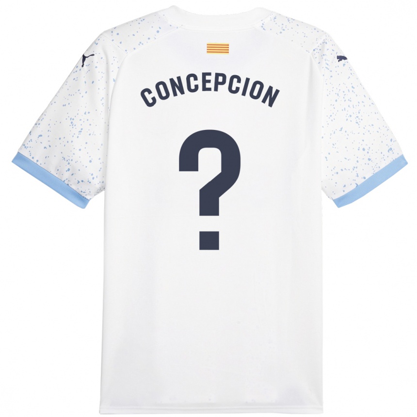 Moteriškas Elian Concepción #0 Baltas Išvykos Marškinėliai 2023/24 T-Shirt