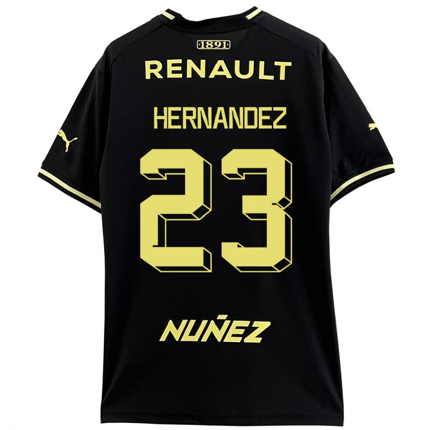 Moteriškas Abel Hernández #23 Juoda Išvykos Marškinėliai 2023/24 T-Shirt