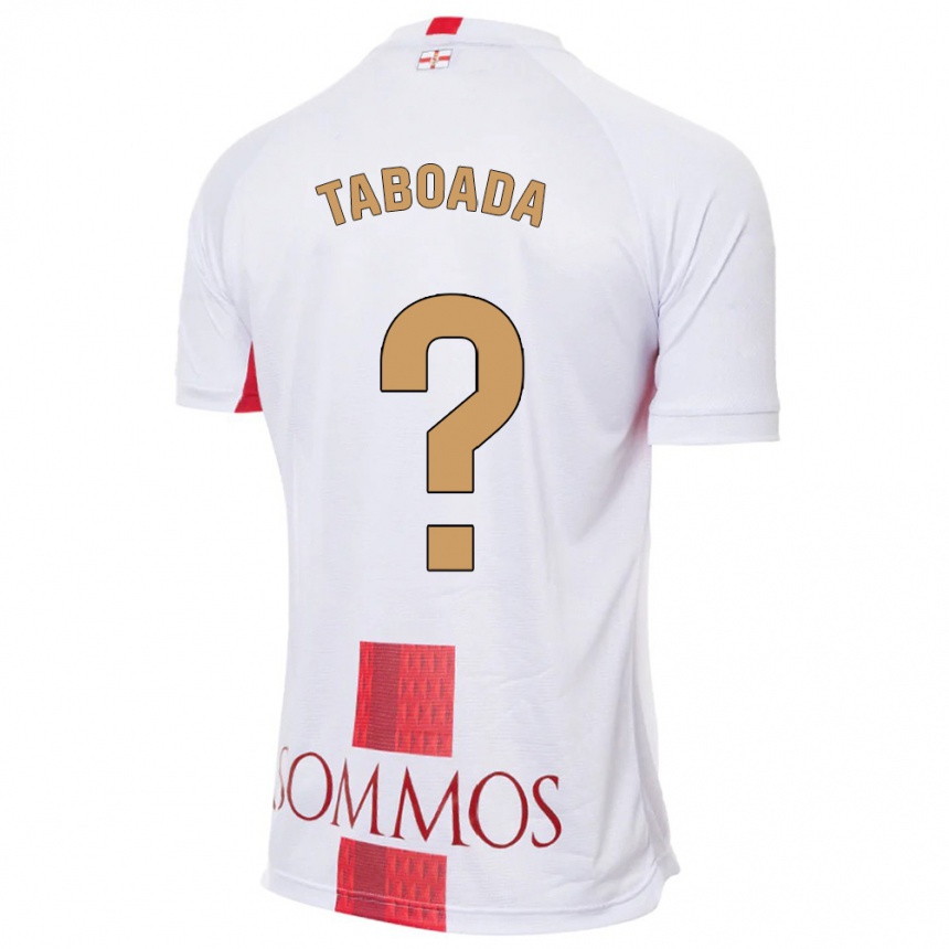 Moteriškas Héctor Taboada #0 Baltas Išvykos Marškinėliai 2023/24 T-Shirt