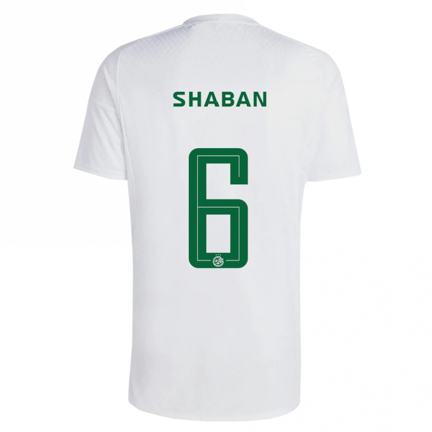 Moteriškas Loay Shaban #6 Žalia Mėlyna Išvykos Marškinėliai 2023/24 T-Shirt