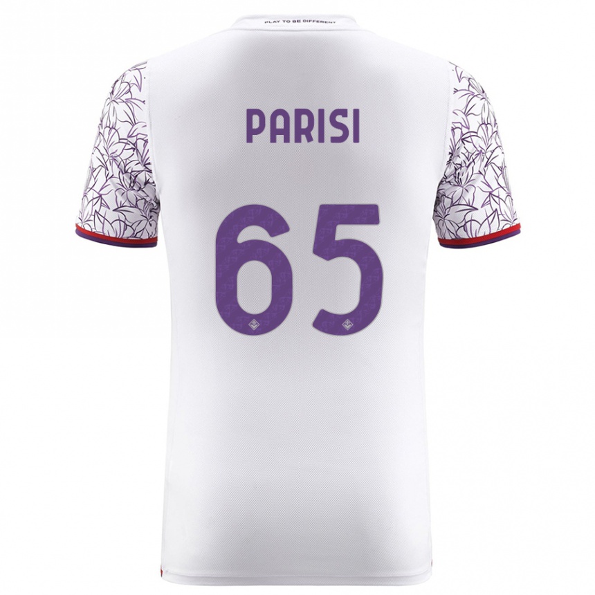 Moteriškas Fabiano Parisi #65 Baltas Išvykos Marškinėliai 2023/24 T-Shirt