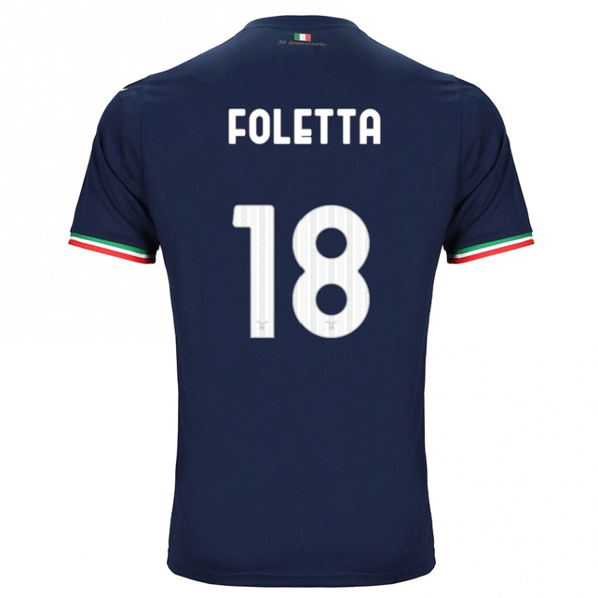 Moteriškas Isabella Foletta #18 Karinis Jūrų Laivynas Išvykos Marškinėliai 2023/24 T-Shirt