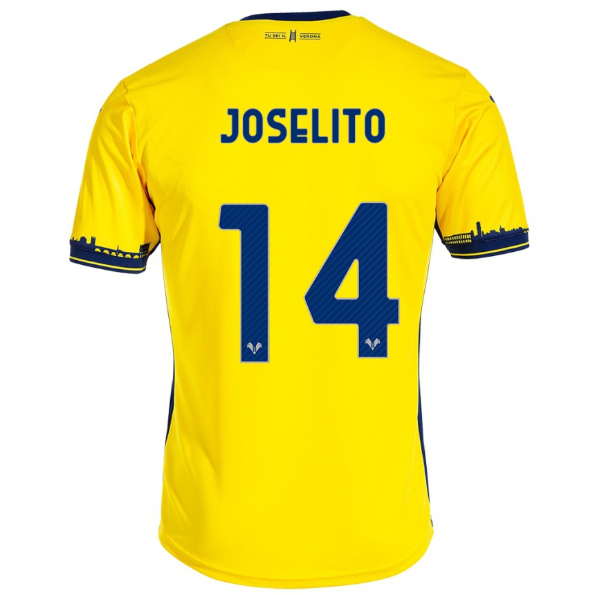 Moteriškas Joselito #14 Geltona Išvykos Marškinėliai 2023/24 T-Shirt