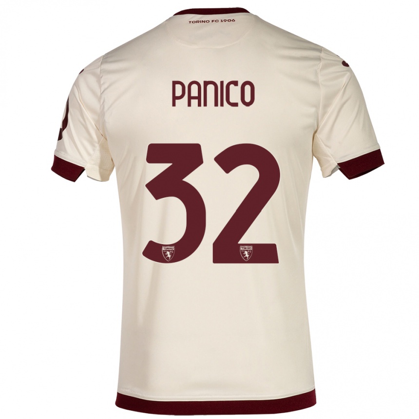 Moteriškas Patrizia Panico #32 Šampanas Išvykos Marškinėliai 2023/24 T-Shirt