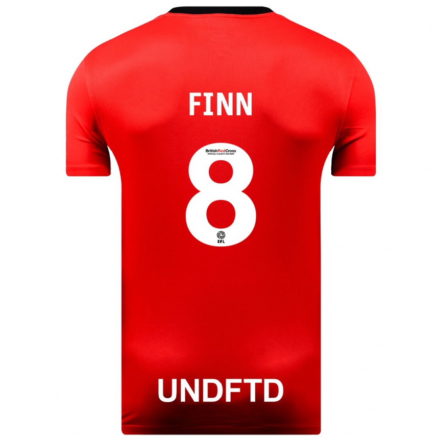 Moteriškas Jamie Finn #8 Raudona Išvykos Marškinėliai 2023/24 T-Shirt