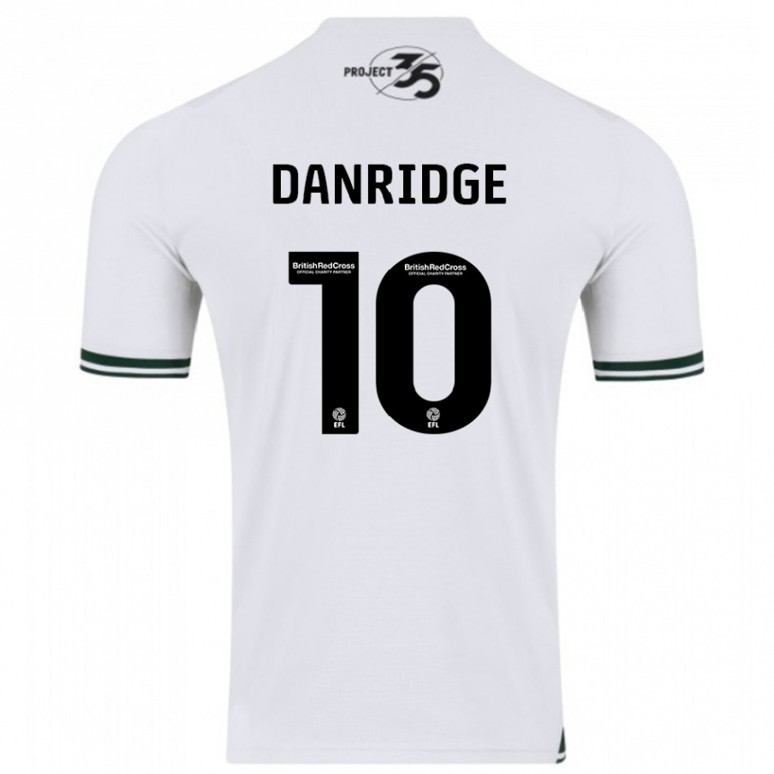 Moteriškas Rebecca Danridge #10 Baltas Išvykos Marškinėliai 2023/24 T-Shirt