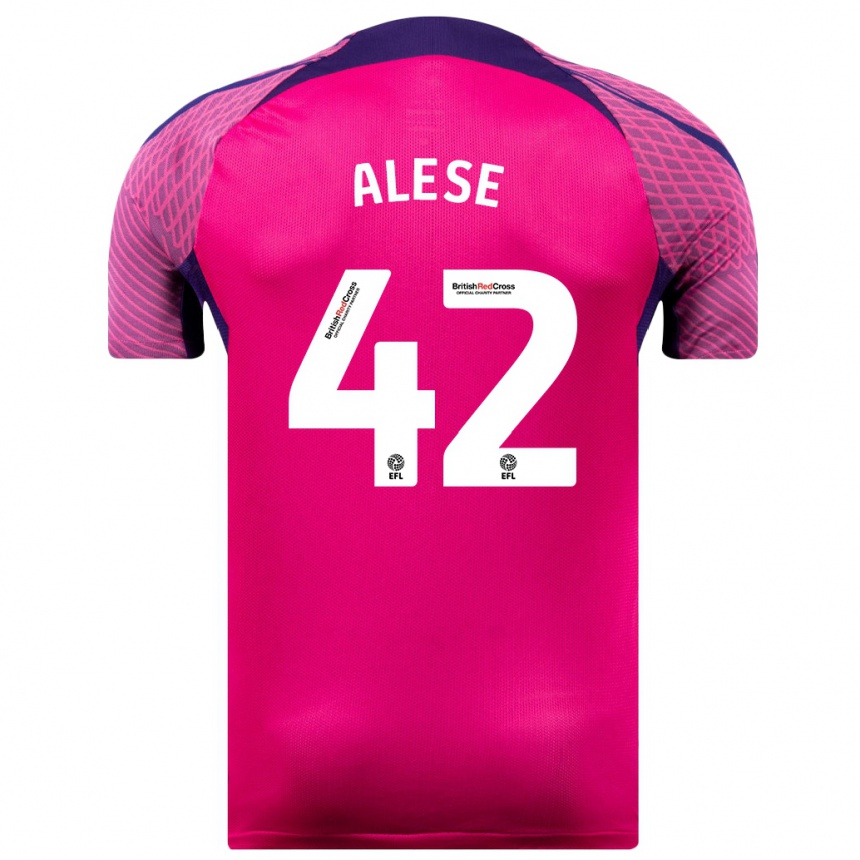 Moteriškas Aji Alese #42 Violetinė Spalva Išvykos Marškinėliai 2023/24 T-Shirt