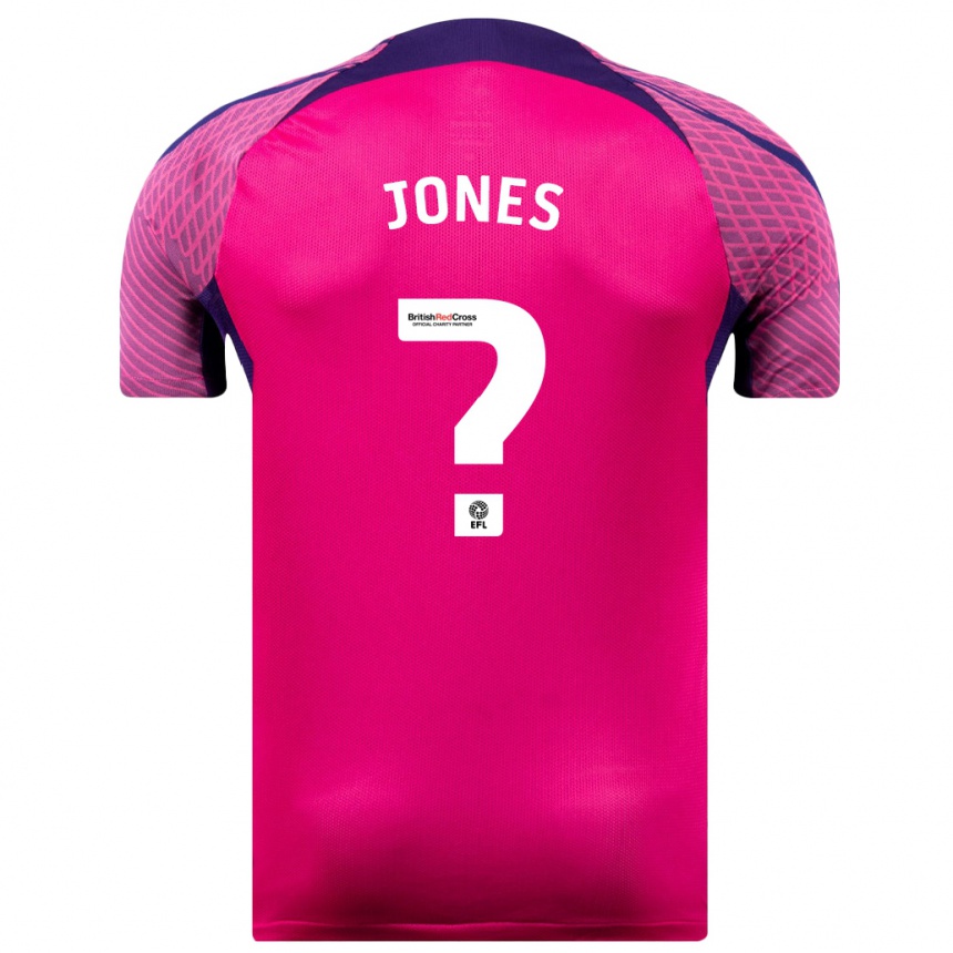 Moteriškas Jenson Jones #0 Violetinė Spalva Išvykos Marškinėliai 2023/24 T-Shirt