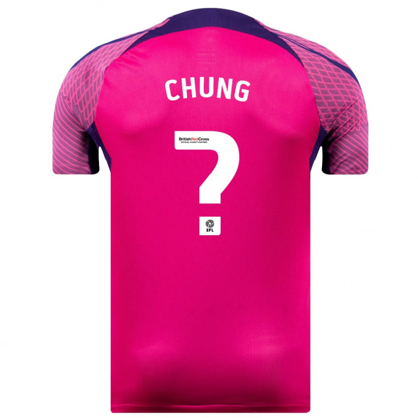 Moteriškas Aaron Chung #0 Violetinė Spalva Išvykos Marškinėliai 2023/24 T-Shirt