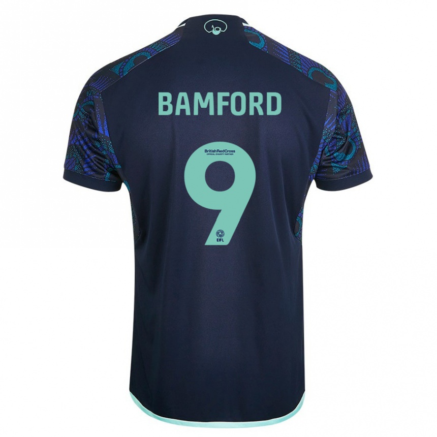 Moteriškas Patrick Bamford #9 Mėlyna Išvykos Marškinėliai 2023/24 T-Shirt