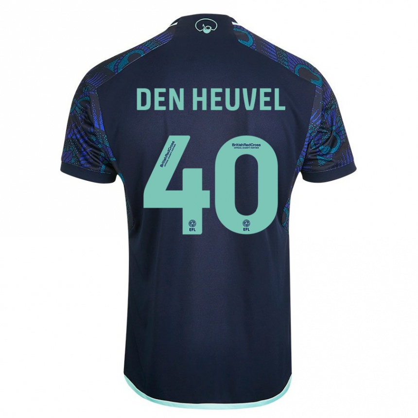 Moteriškas Dani Van Den Heuvel #40 Mėlyna Išvykos Marškinėliai 2023/24 T-Shirt