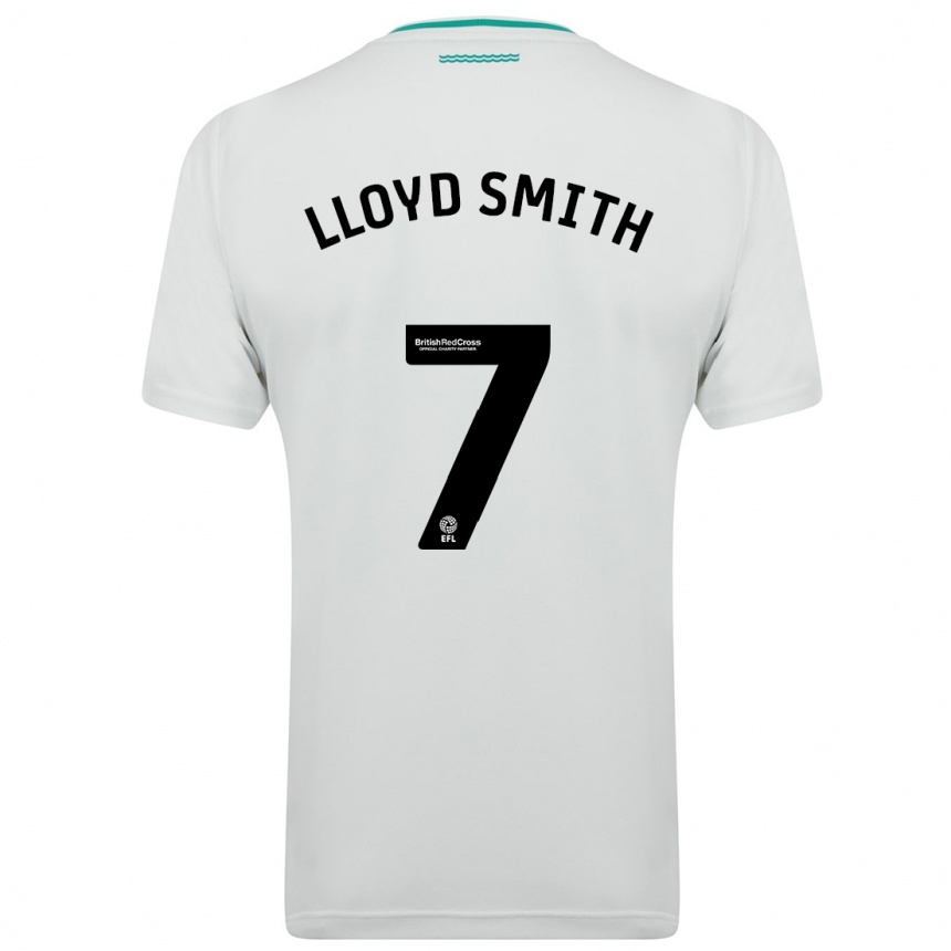 Moteriškas Lexi Lloyd-Smith #7 Baltas Išvykos Marškinėliai 2023/24 T-Shirt