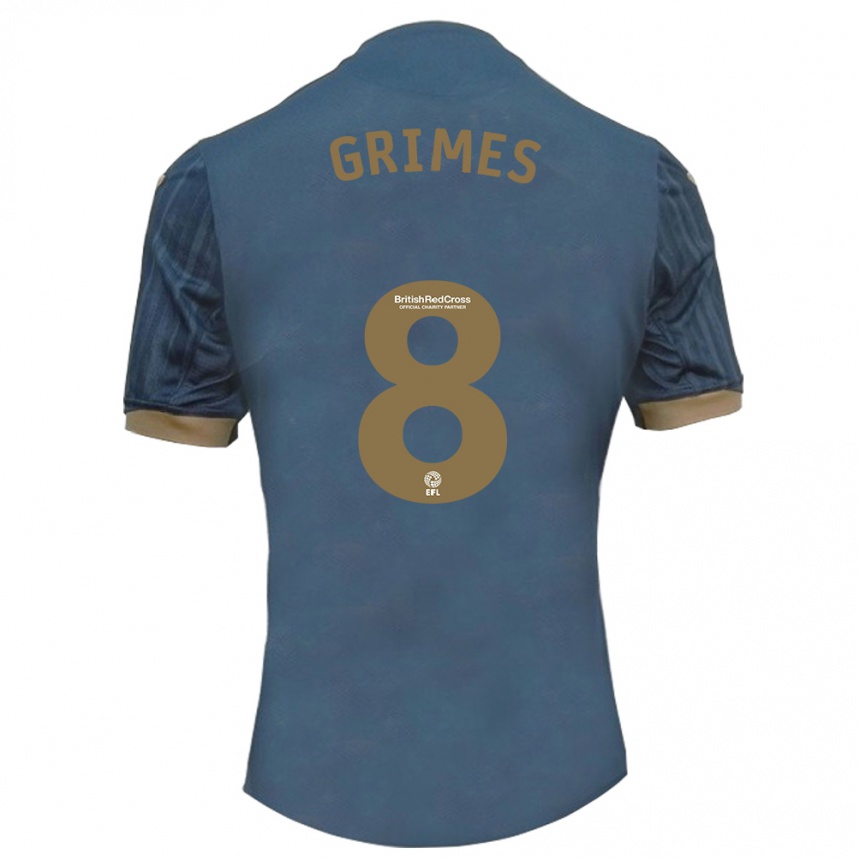 Moteriškas Matt Grimes #8 Tamsi Žalsva Išvykos Marškinėliai 2023/24 T-Shirt