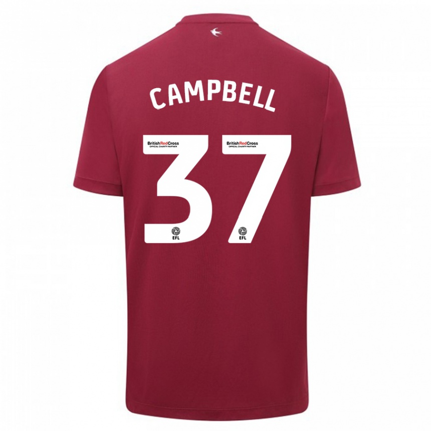 Moteriškas Vontae Daley-Campbell #37 Raudona Išvykos Marškinėliai 2023/24 T-Shirt