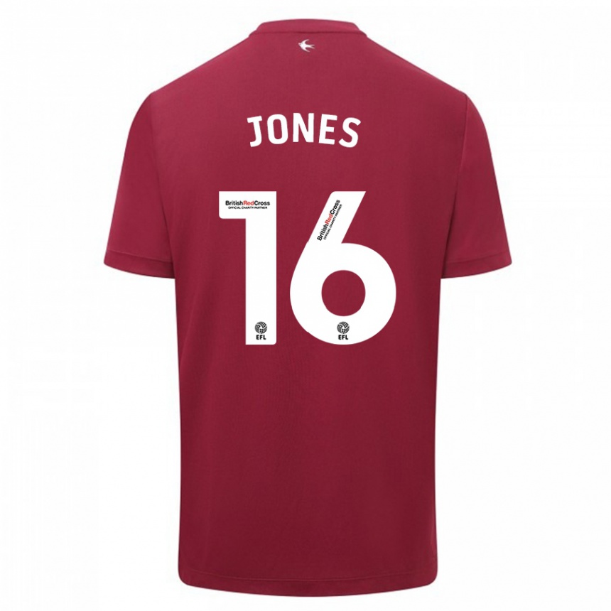 Moteriškas Ellie Jones #16 Raudona Išvykos Marškinėliai 2023/24 T-Shirt